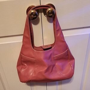 Pink Slouchy Shoulder Bag with Curved Silhouette NWOT